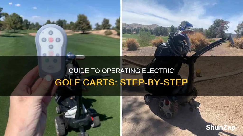 how to operate an electric golf cart