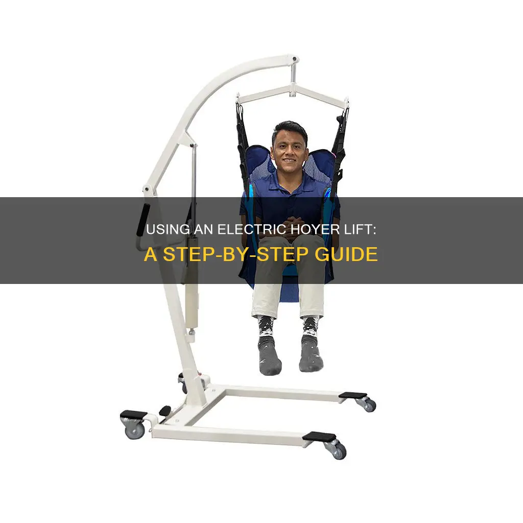 how to operate an electric hoyer lift