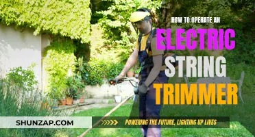 Trimming Techniques: Electric String Trimmer Operation