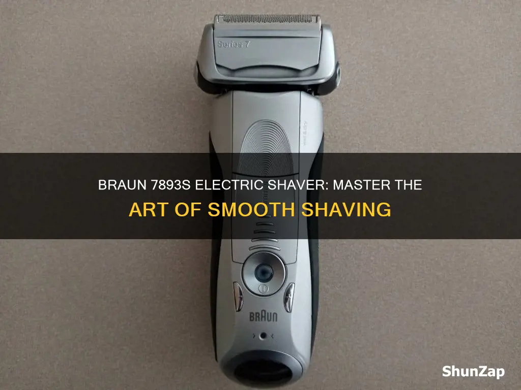 how to operate braun 7893s electric shaver