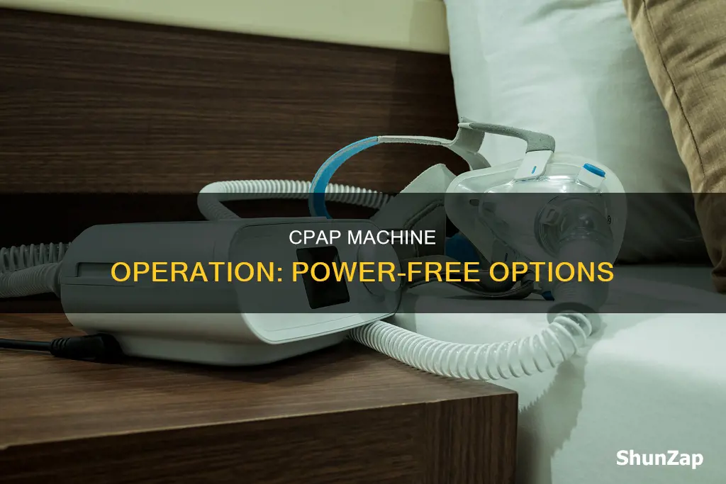 how to operate cpap machine without electricity
