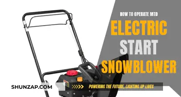 Electric Start Snowblowers: MTD's Easy Operating Guide