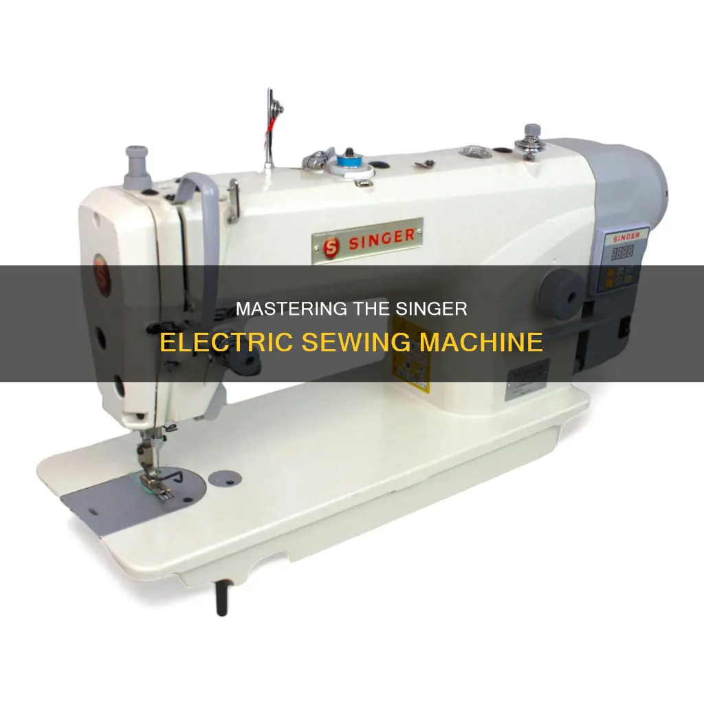 how to operate singer electric sewing machine