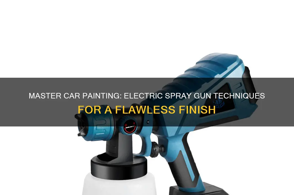 how to paint a car with a electric spray gun