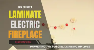 Transforming a Laminate Electric Fireplace with Paint