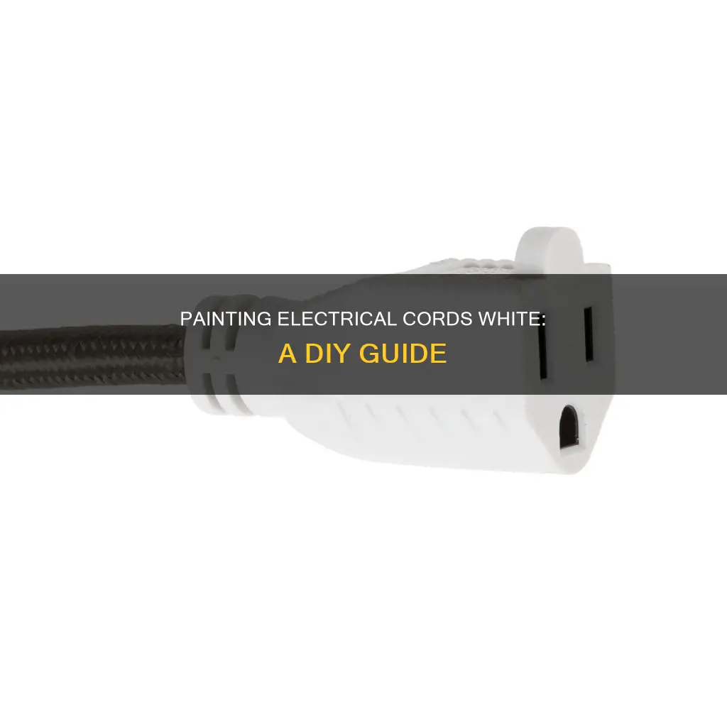 how to paint an electrical cord white