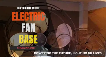 Revamping Antique Electric Fan Bases with Paint