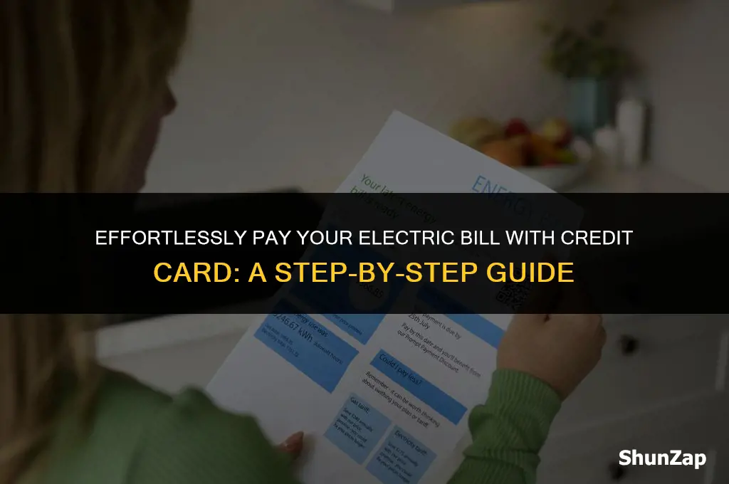 how to pay electric bill using credit card