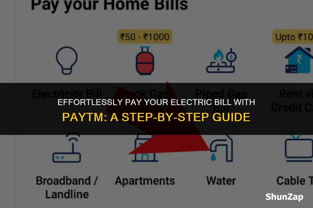 how to pay electric bill using paytm