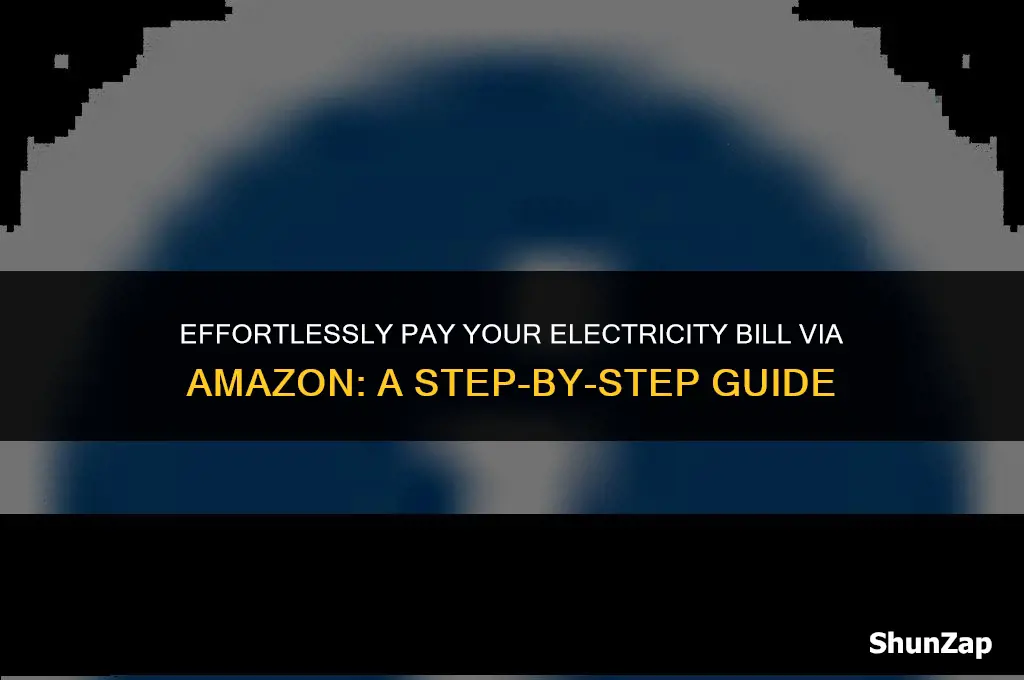 how to pay electricity bill using amazon
