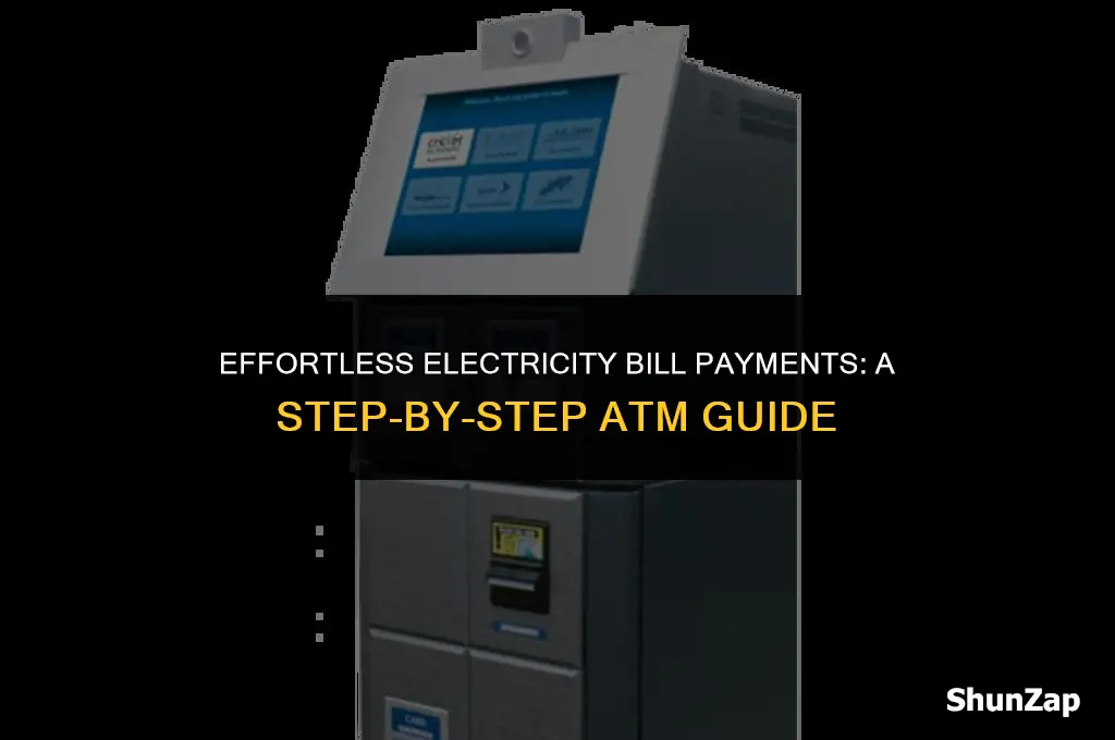 how to pay electricity bill using atm