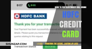 Effortlessly Pay Your Electricity Bill with HDFC Credit Card