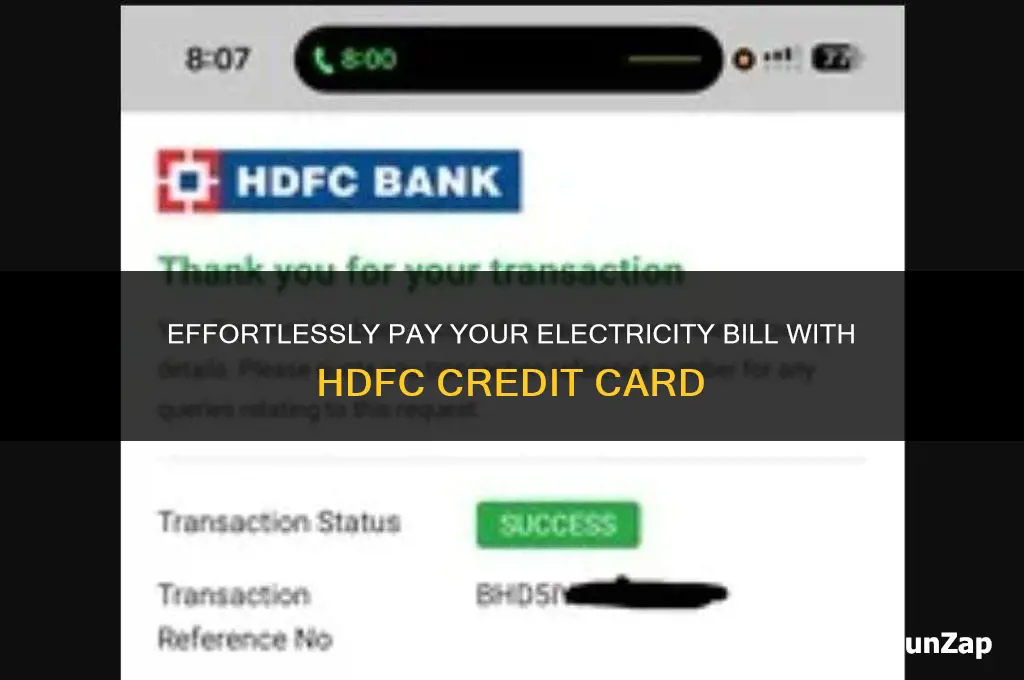 how to pay electricity bill using hdfc credit card