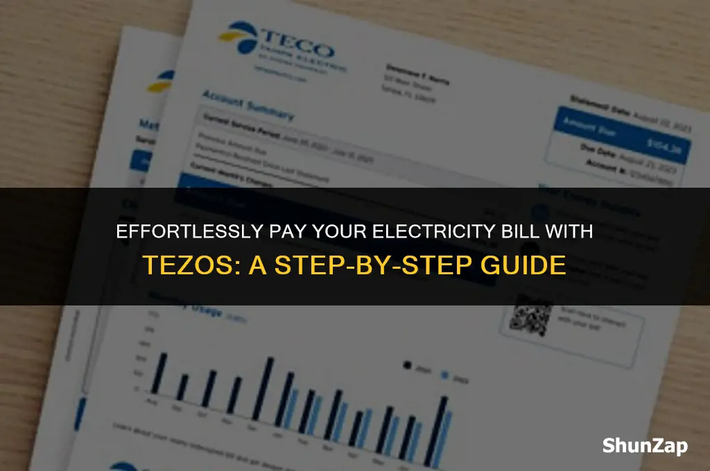 how to pay electricity bill using tez