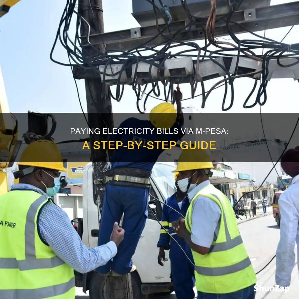 how to pay electricity token via mpesa