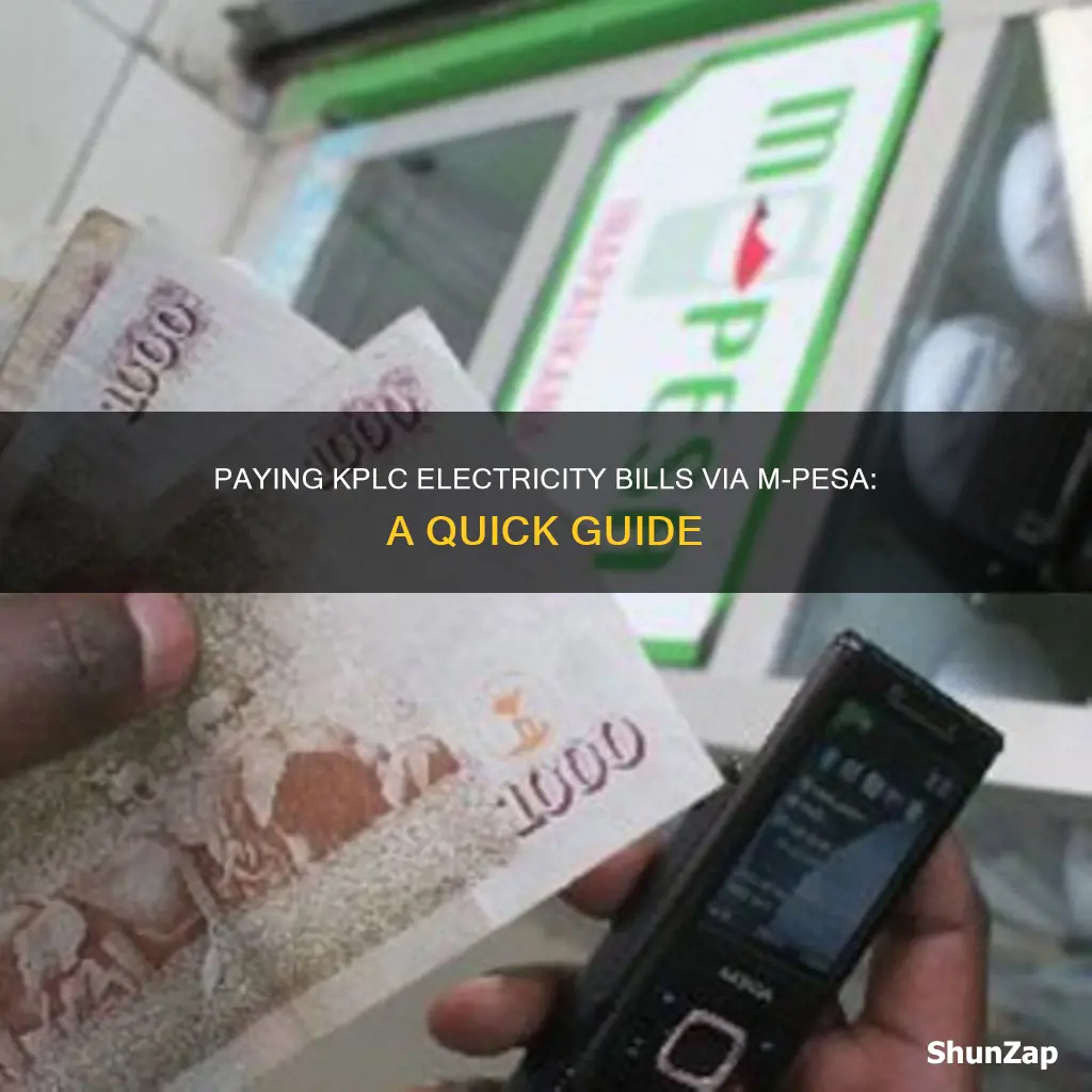 how to pay electricity via mpesa kplc