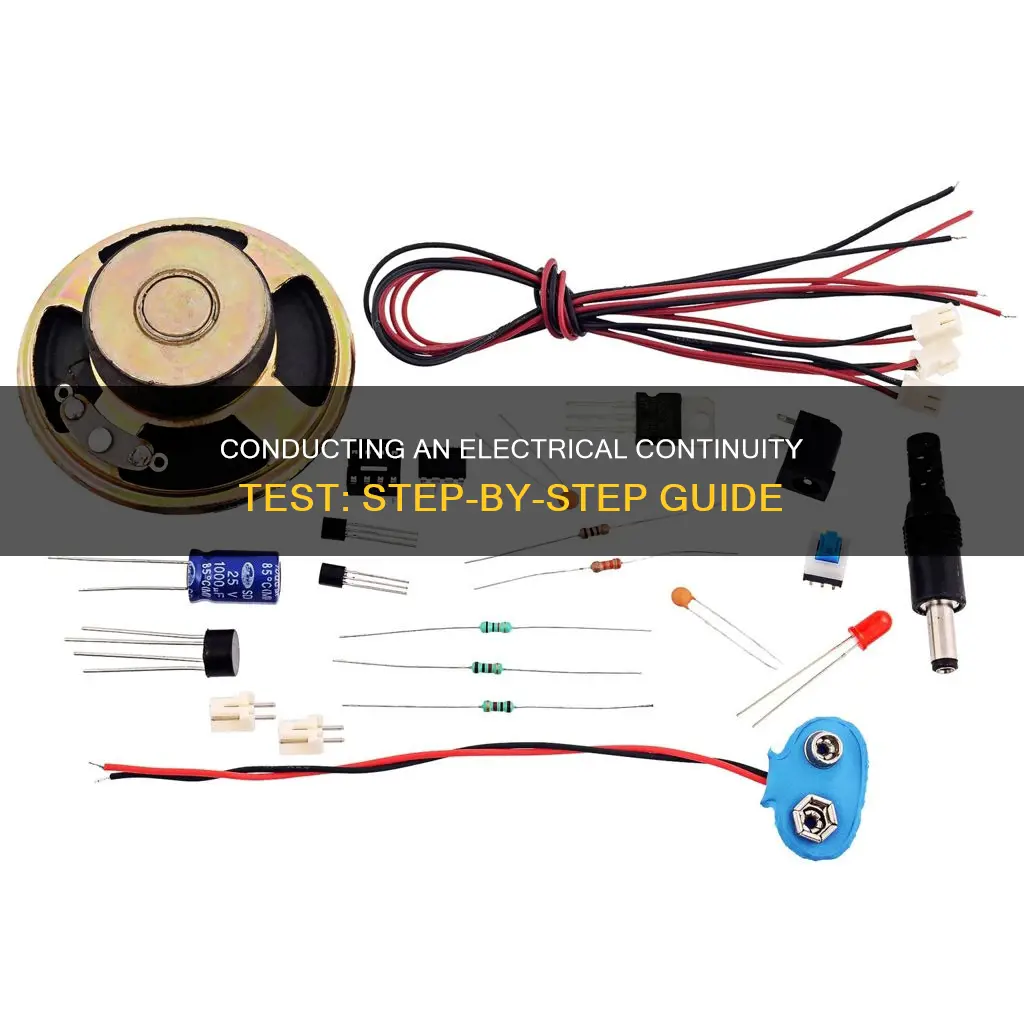 how to perform an electrical continuity test