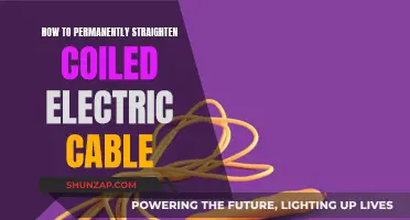 Straightening Coiled Electric Cables: Achieving Permanent Results