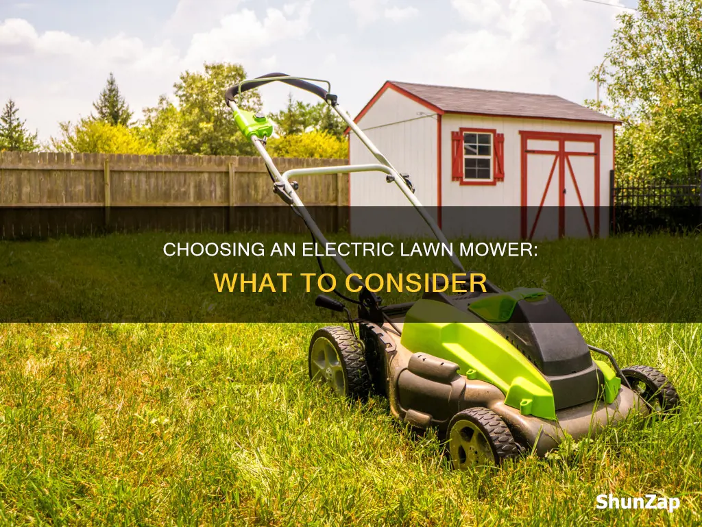 how to pick an electric lawn mower