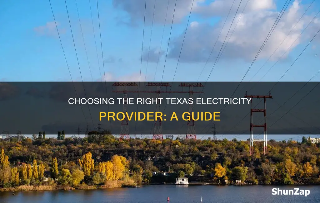 how to pick an electricity provider texas