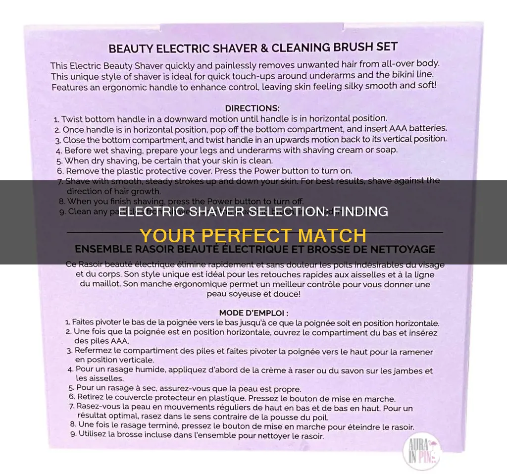 how to pick the right electric shaver