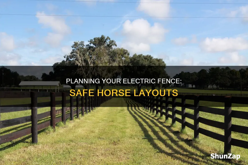 how to plan electric fence horse layout