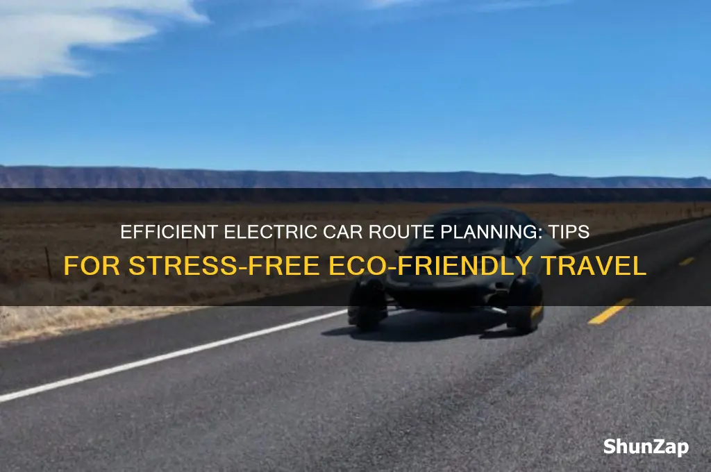 how to plan route with electric car