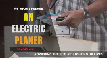 Smooth Surfaces: A Guide to Planing Doors with Electric Planers