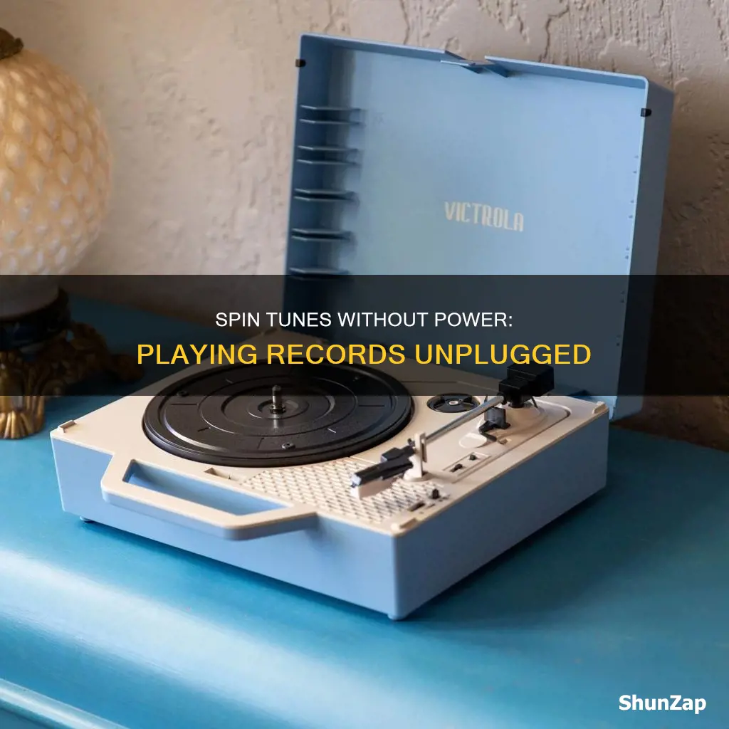 how to play a record without electricity
