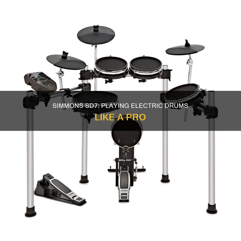 how to play drums electric simmons sd7