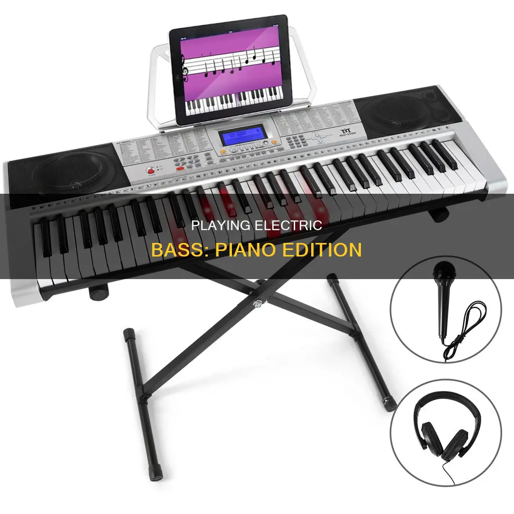 how to play electric bass on piano