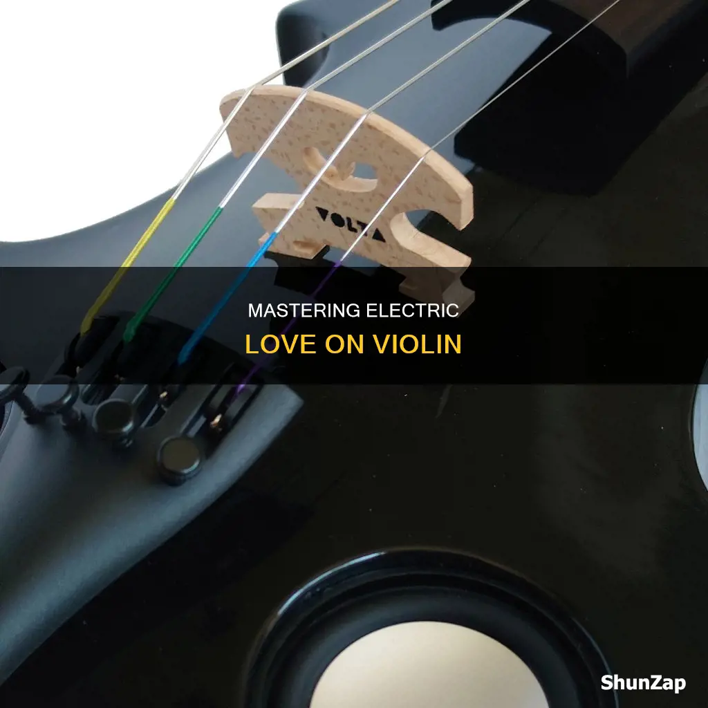 how to play electric love on violin
