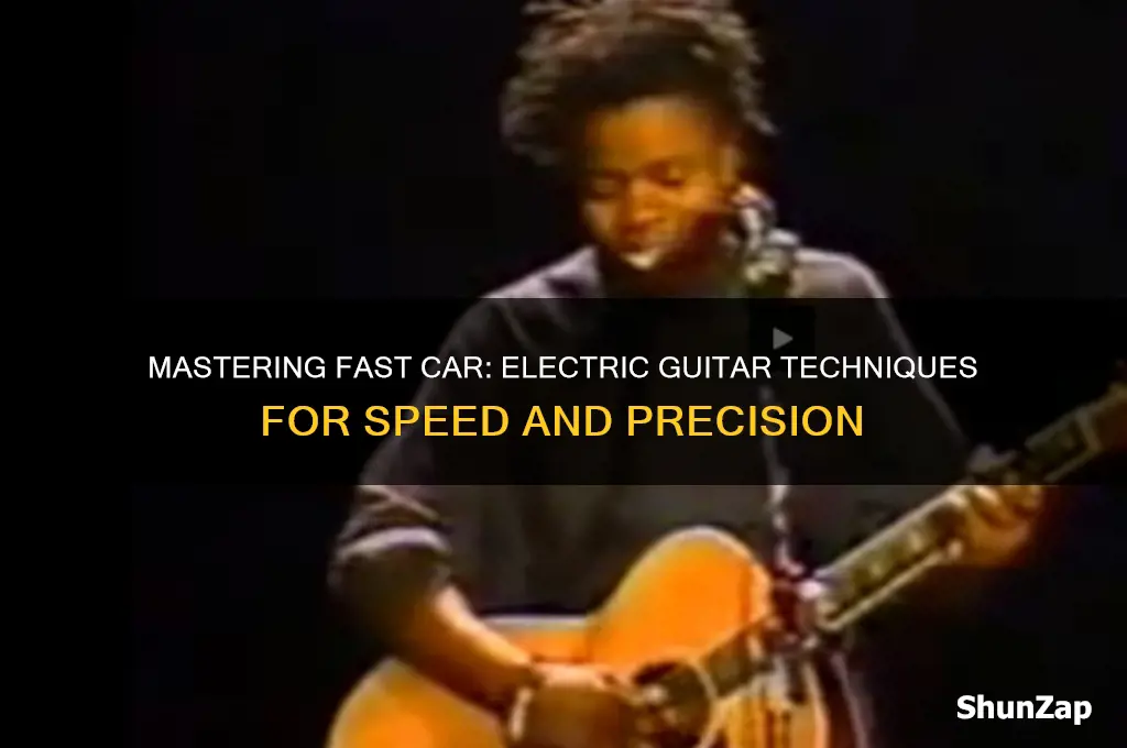 how to play fast car on electric guitar