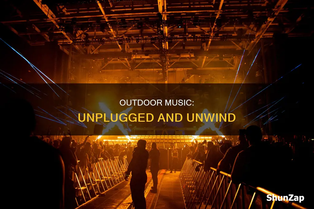 how to play music outside without electricity