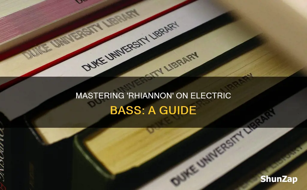 how to play rhiannon on electric bass