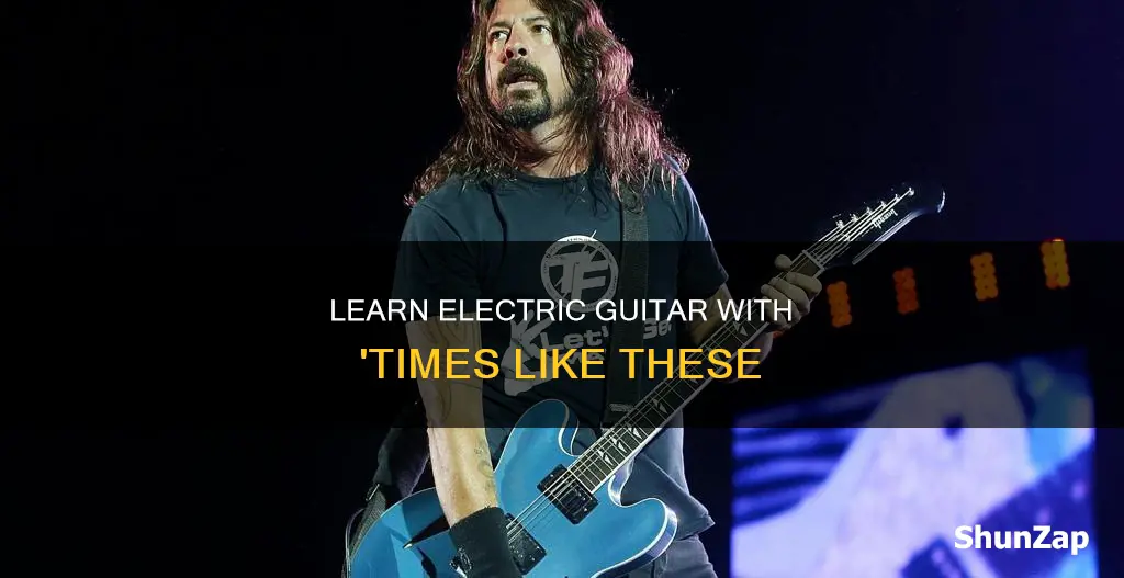 how to play times like these electric