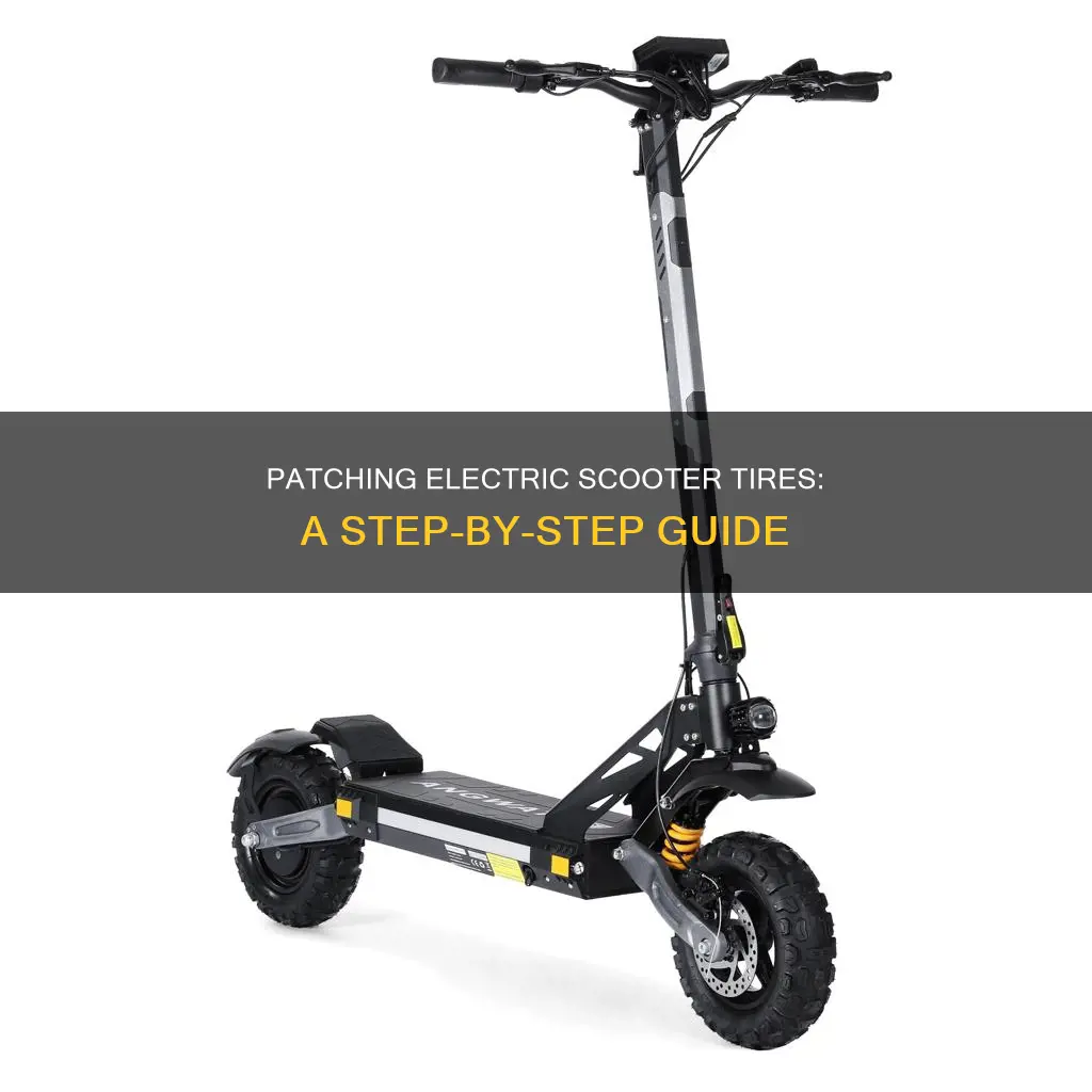 how to plug a electric scooter tire