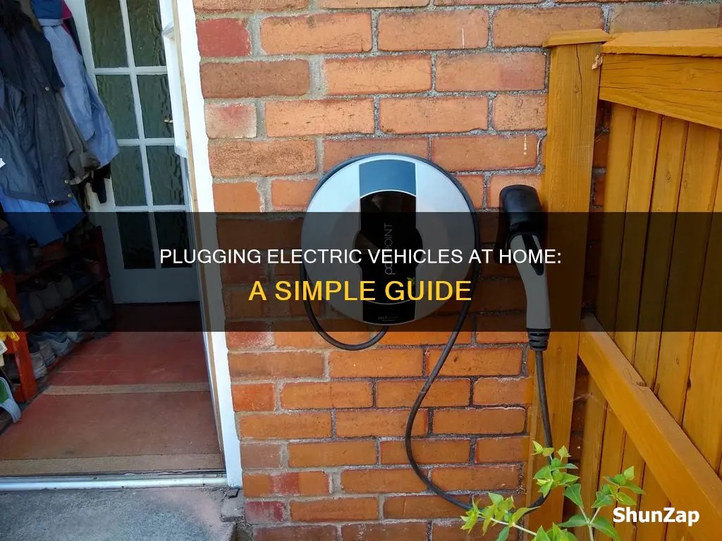 how to plug an electric vehicle in at home