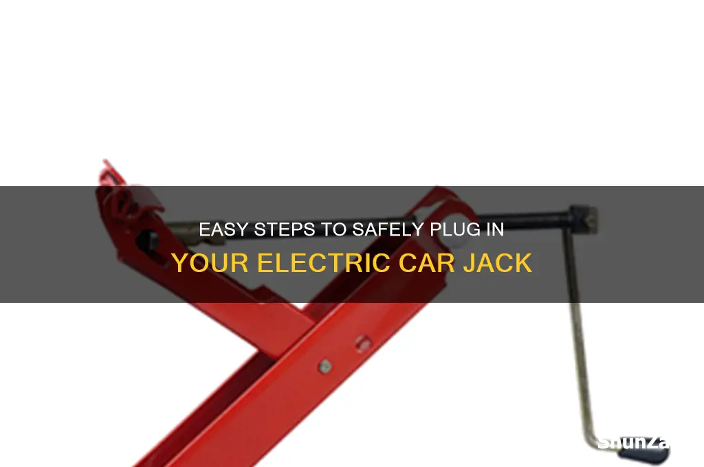 how to plug in a electric car jack
