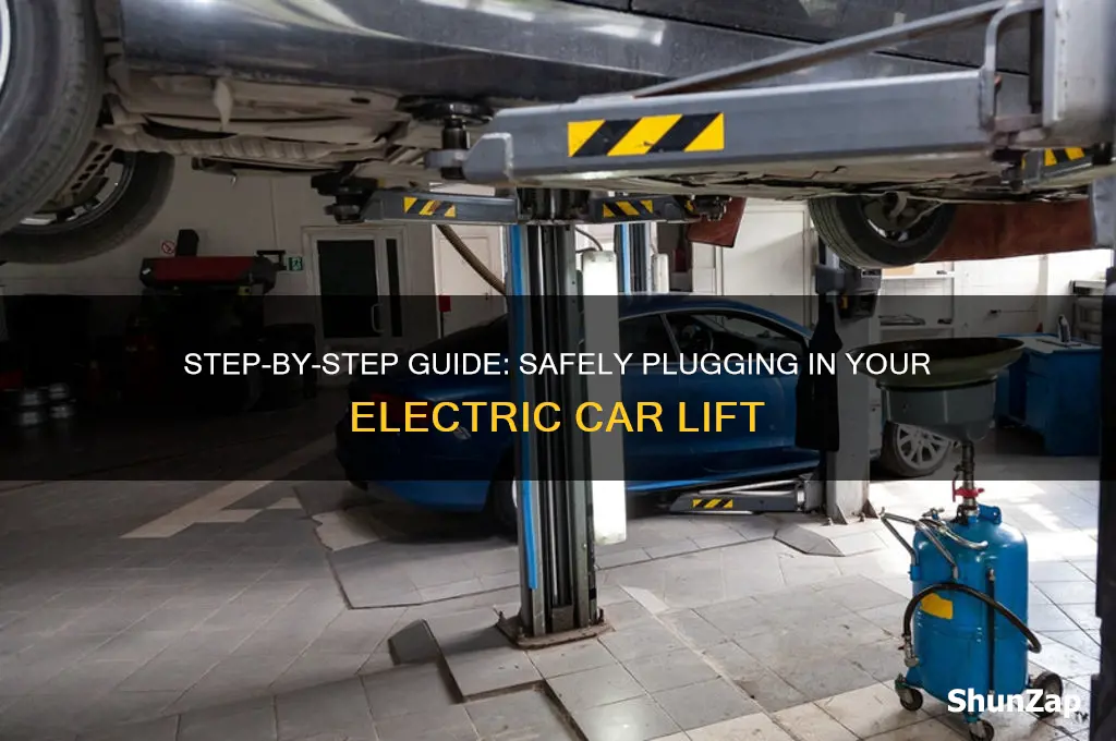 how to plug in a electric car lift