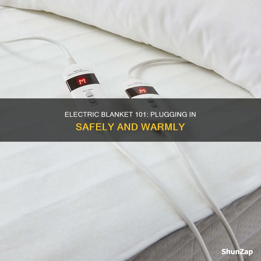 how to plug in an electric blanket