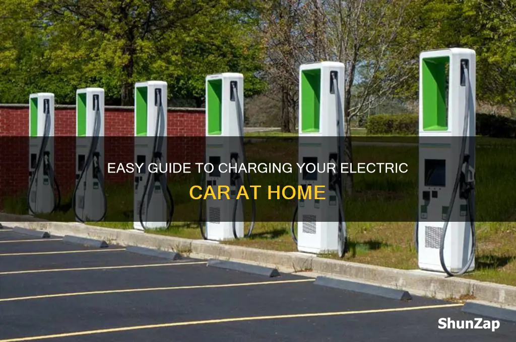 how to plug in an electric car at home