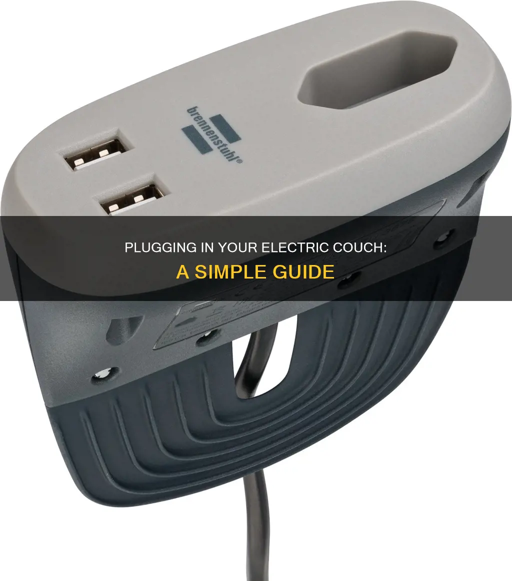 how to plug in an electric couch