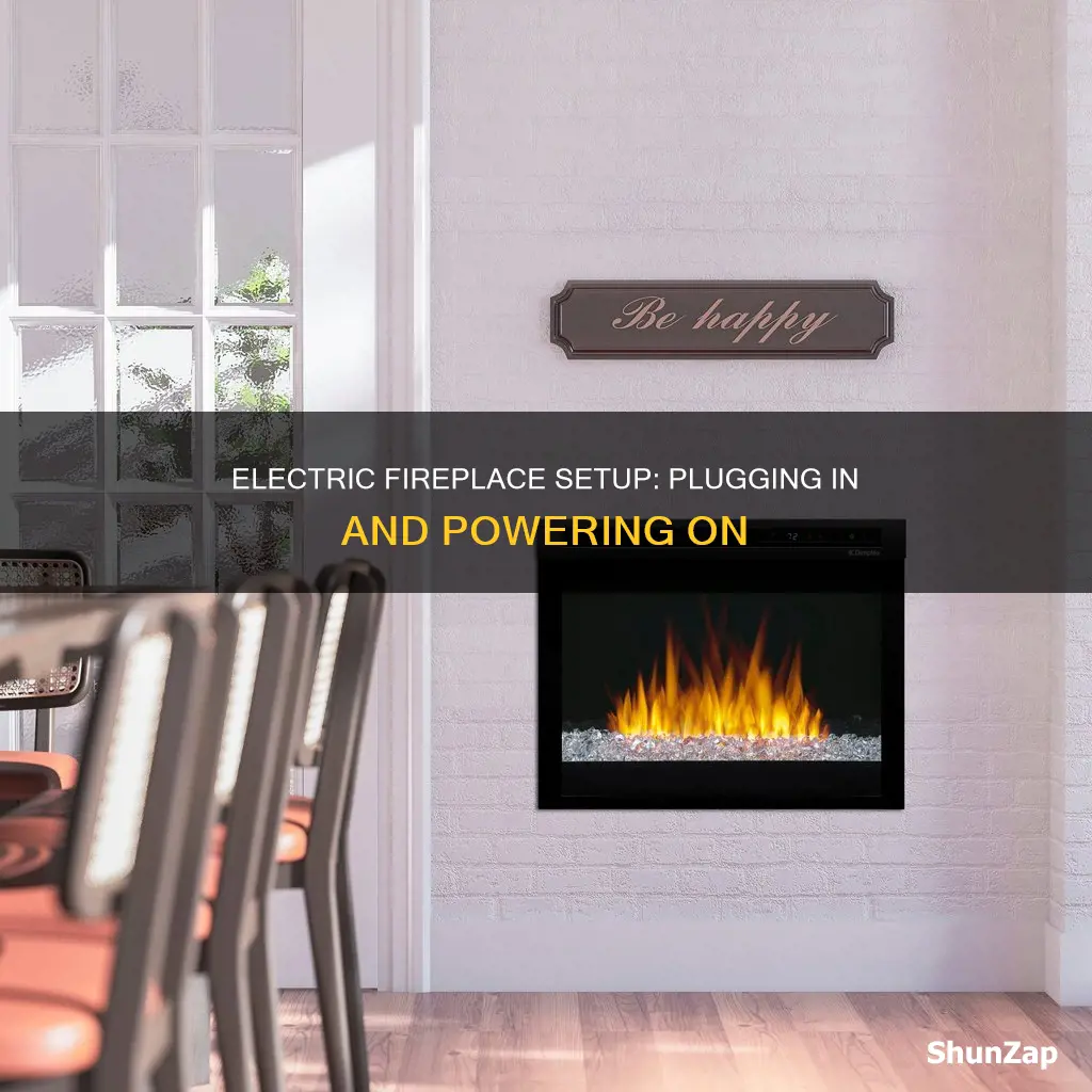 how to plug in an electric fireplace