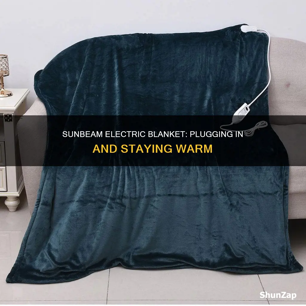 how to plug in sunbeam electric blanket