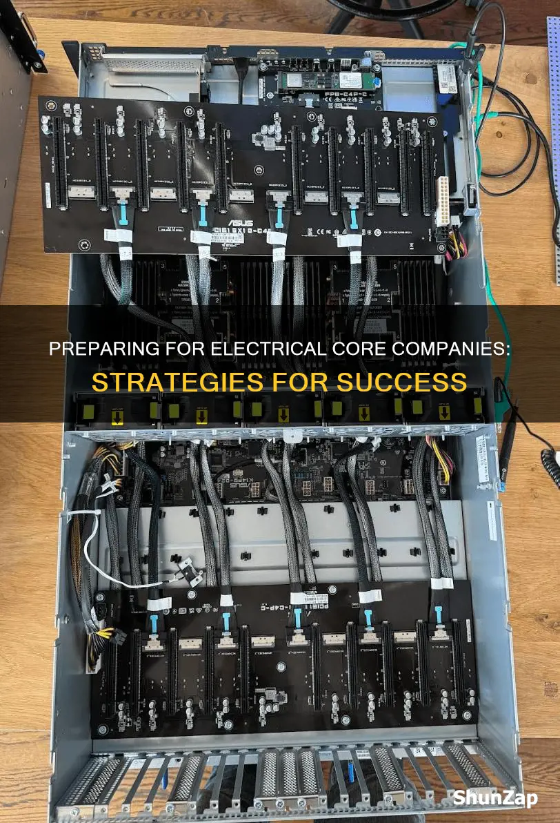 how to prepare for electrical core companies