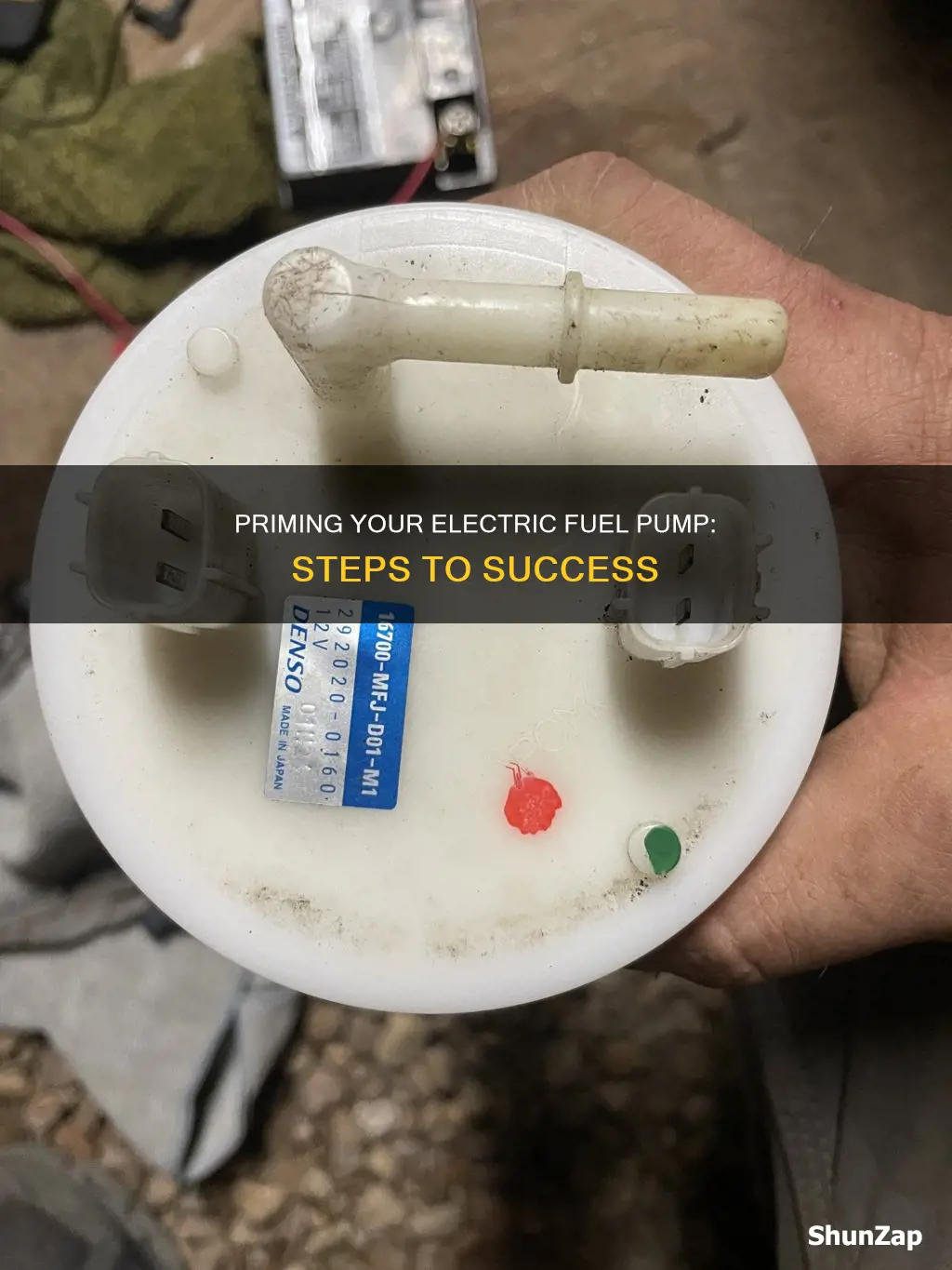 how to prime a electric fuel pump