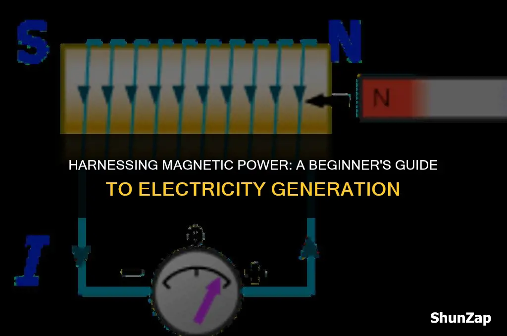how to produce electricity using a magnet