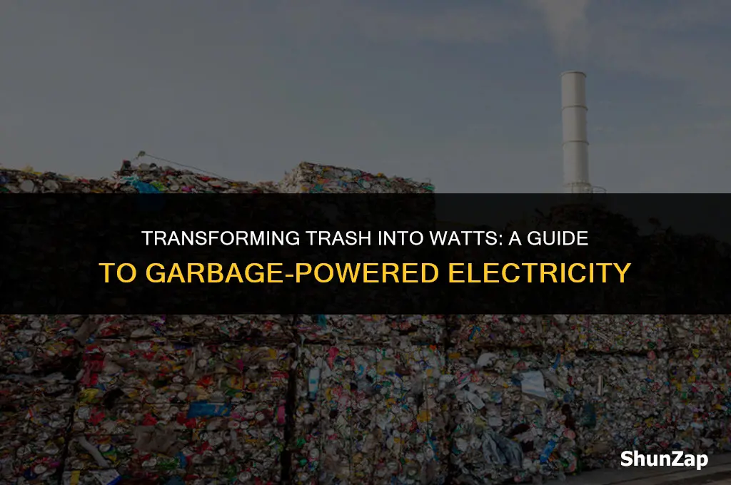 how to produce electricity using garbage