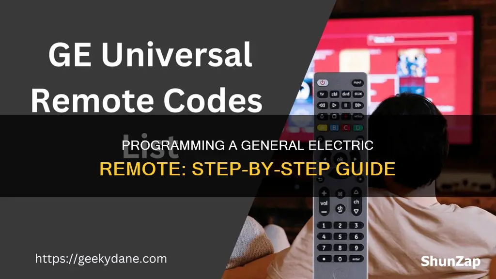how to program a general electric remote
